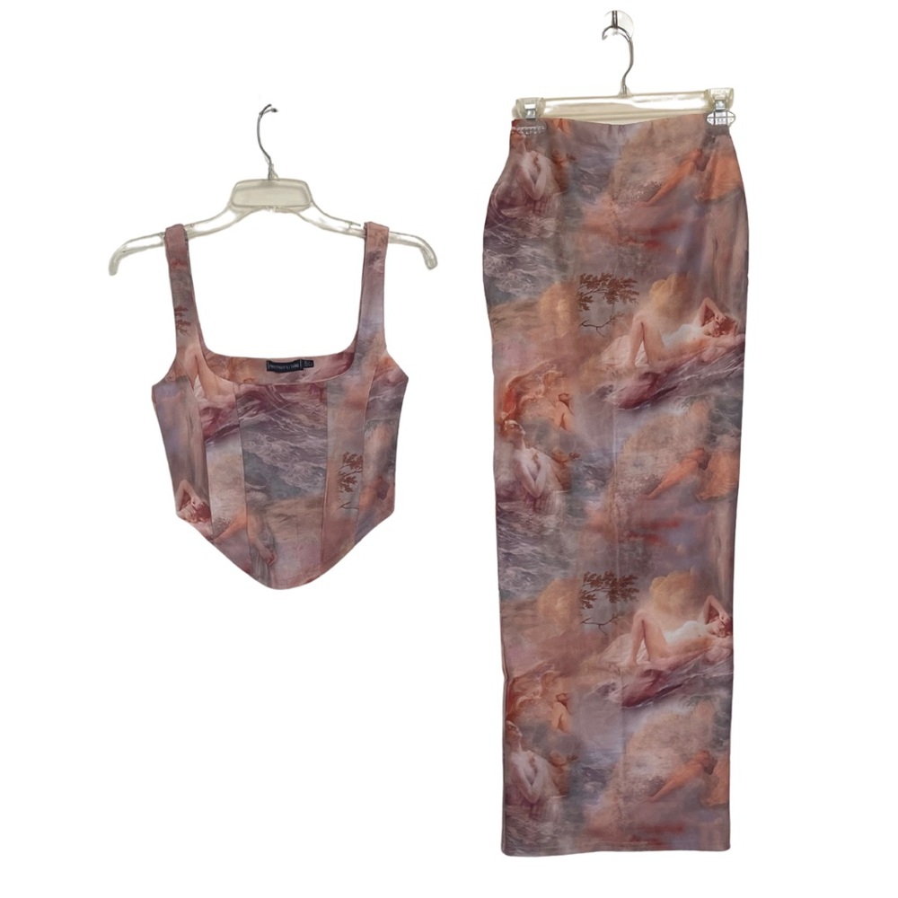 PrettyLittleThing Renaissance Maxi Skirt Set